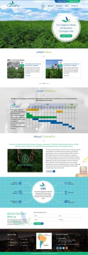 Web Design by harmi_199 for CannaPur | Design: #13641921