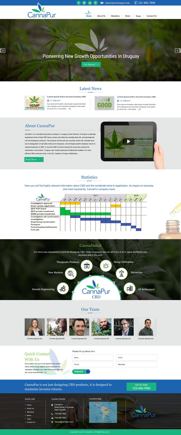 Web Design by harmi_199 for CannaPur | Design #13642450