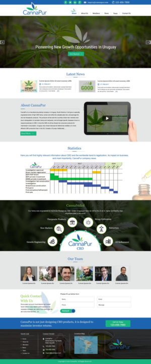Web Design by harmi_199 for CannaPur | Design: #13642450