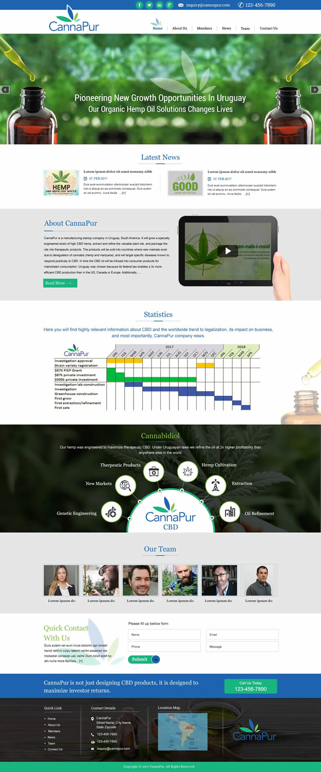 Web Design by harmi_199 for CannaPur | Design #13642451