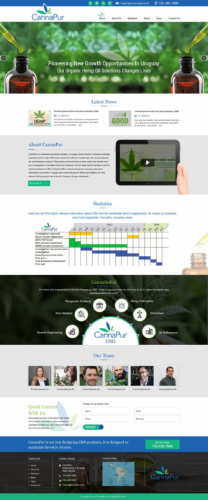 Web Design by harmi_199 for CannaPur | Design: #13642451
