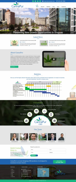 Web Design by harmi_199 for CannaPur | Design: #13642452