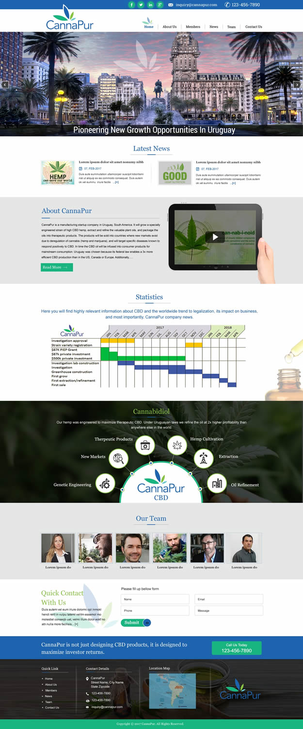 Web Design by harmi_199 for CannaPur | Design #13642453