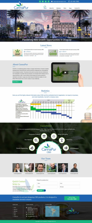 Web Design by harmi_199 for CannaPur | Design: #13642453