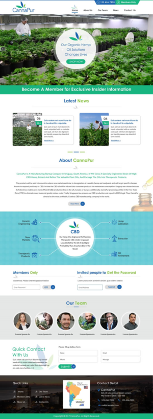 Web Design by harmi_199 for CannaPur | Design: #13643163