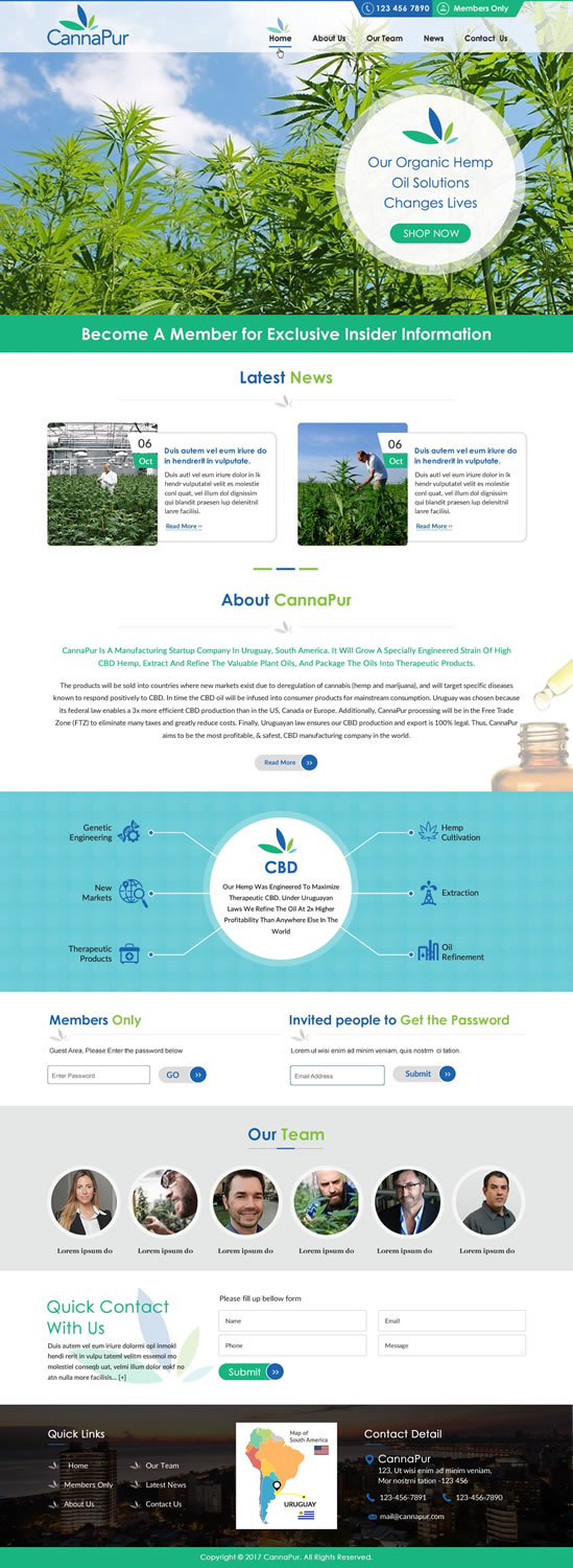 Web Design by harmi_199 for CannaPur | Design #13643164