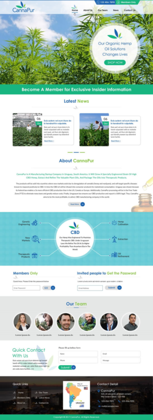 Web Design by harmi_199 for CannaPur | Design: #13643164