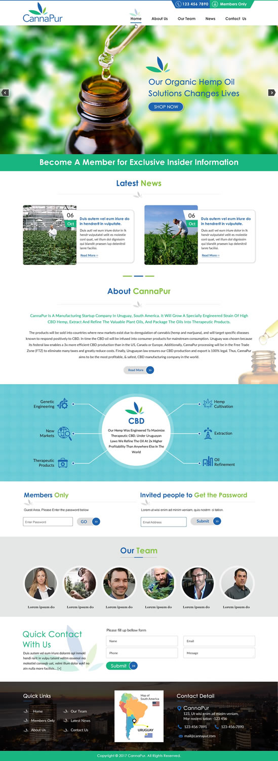 Web Design by harmi_199 for CannaPur | Design #13643165