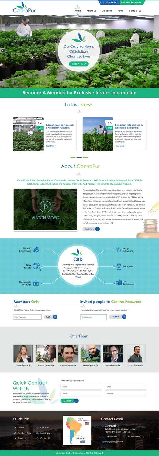 Web Design by harmi_199 for CannaPur | Design #13643169