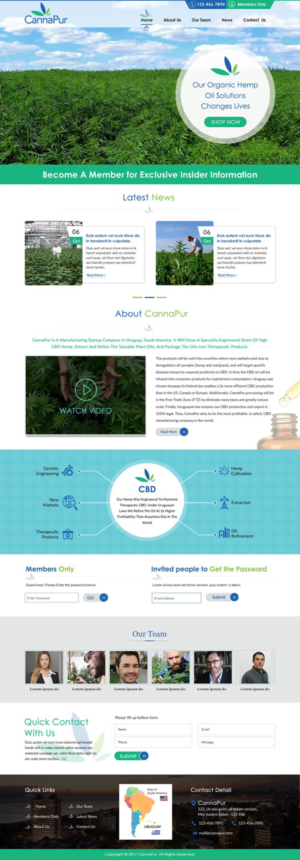 Web Design by harmi_199 for CannaPur | Design: #13643171