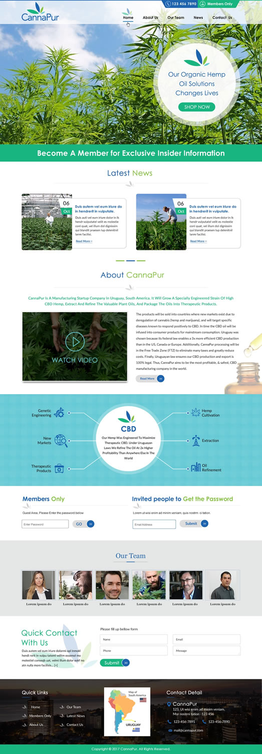 Web Design by harmi_199 for CannaPur | Design #13643172