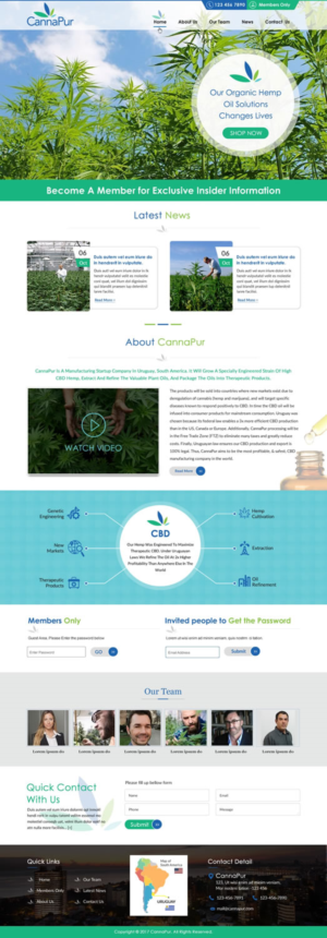 Web Design by harmi_199 for CannaPur | Design: #13643172