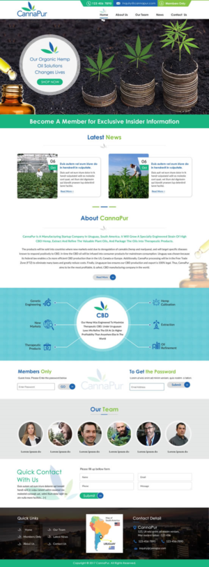 Web Design by harmi_199 for CannaPur | Design: #13643451