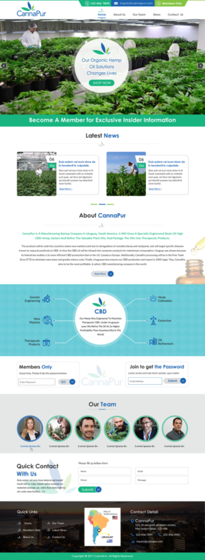 Web Design by harmi_199 for CannaPur | Design: #13644881
