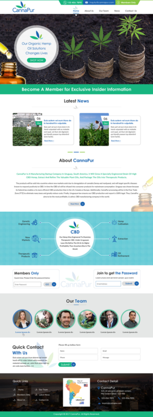 Web Design by harmi_199 for CannaPur | Design: #13644882
