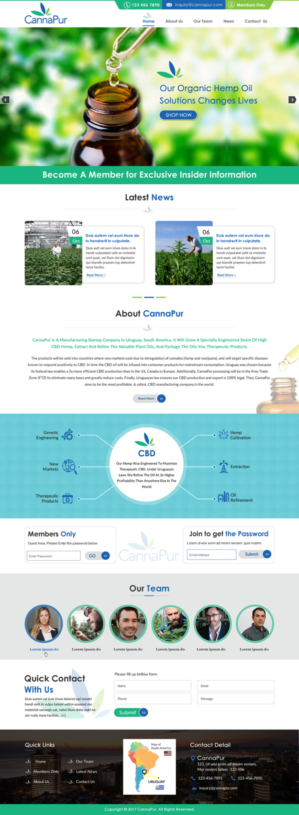 Web Design by harmi_199 for CannaPur | Design: #13644883