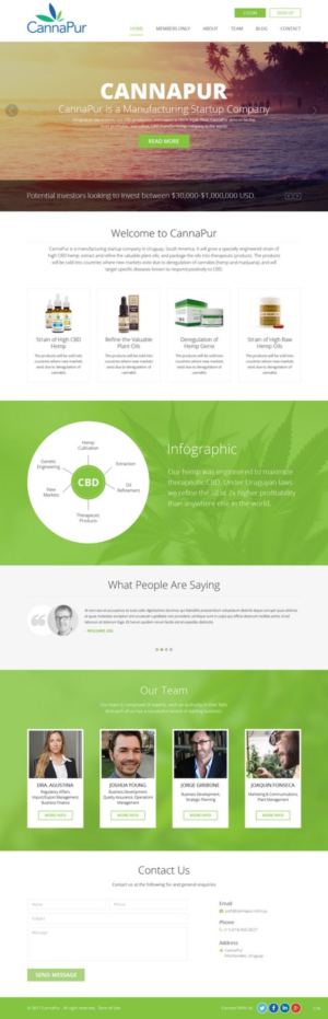 Web Design by pb for CannaPur | Design: #13603990