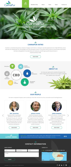 Web Design by pb for CannaPur | Design: #13603992