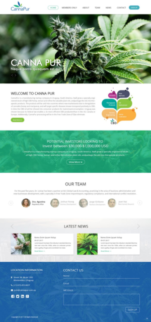 Web Design by pb for CannaPur | Design: #13606952