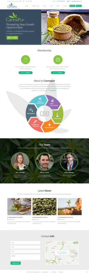 Web Design by pb for CannaPur | Design: #13606953