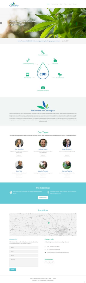 Web Design by pb for CannaPur | Design: #13606954