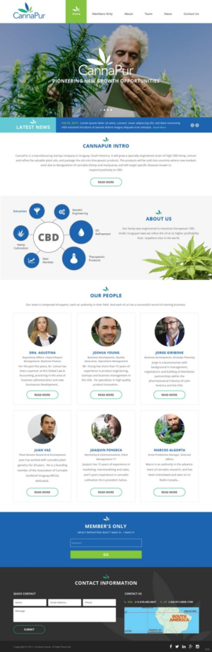 Web Design by pb for CannaPur | Design: #13627759