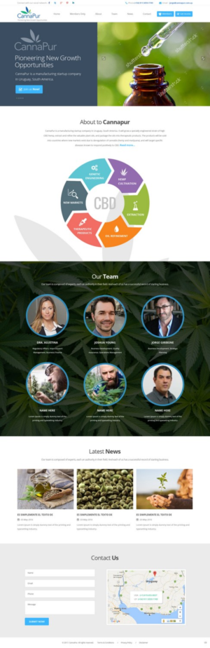 Web Design by pb for CannaPur | Design: #13627760
