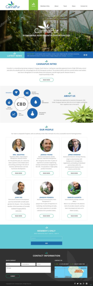 Web Design by pb for CannaPur | Design: #13627761