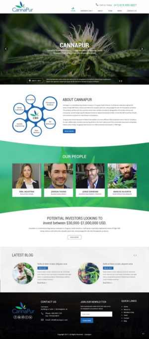 Web Design by pb for CannaPur | Design: #13627762