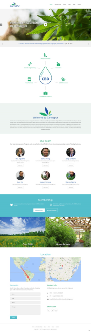 Web Design by pb for CannaPur | Design: #13627766