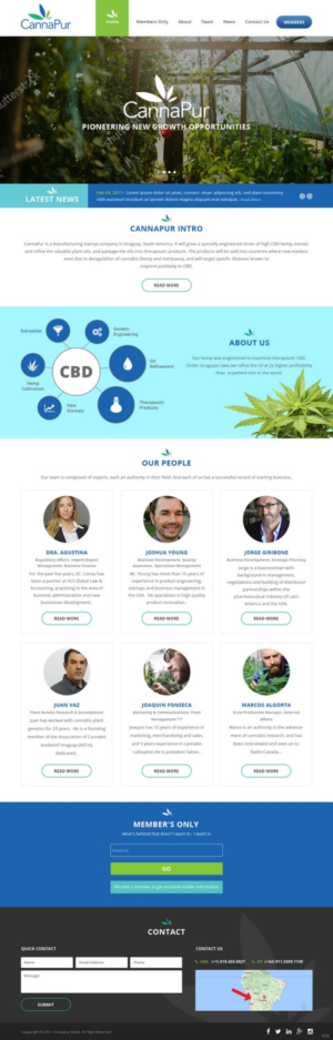 Web Design by pb for CannaPur | Design: #13639150