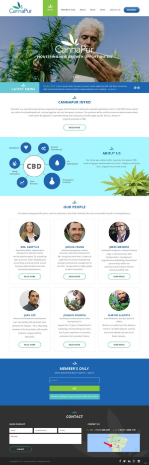 Web Design by pb for CannaPur | Design: #13639151