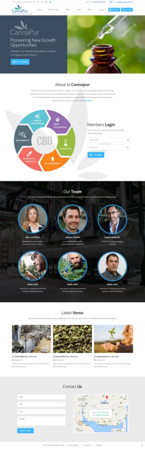 Web Design by pb for CannaPur | Design: #13641092