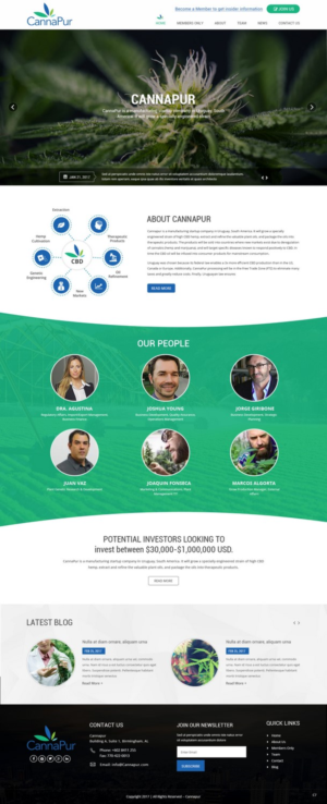 Web Design by pb for CannaPur | Design: #13641093