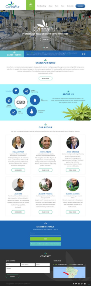 Web Design by pb for CannaPur | Design: #13653415