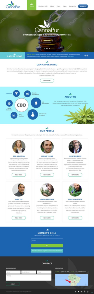 Web Design by pb for CannaPur | Design: #13653416