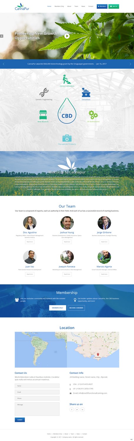 Web Design by pb for CannaPur | Design #13665595
