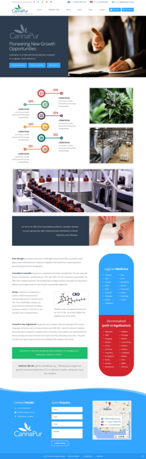 Web Design by pb for CannaPur | Design: #13738599