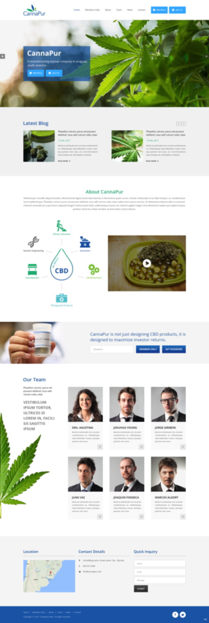 Web Design by pb for CannaPur | Design: #13738600