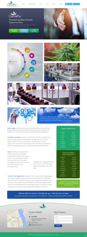 Web Design by pb for CannaPur | Design: #13738602