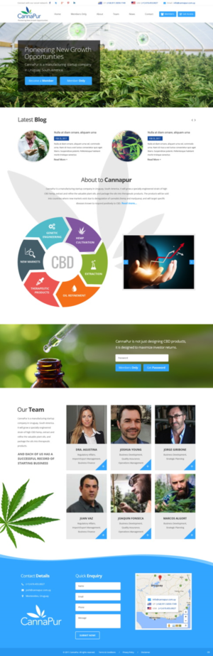 Web Design by pb for CannaPur | Design: #13738605