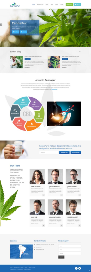 Web Design by pb for CannaPur | Design: #13752512
