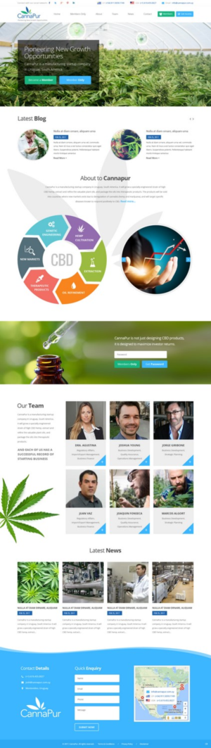Web Design by pb for CannaPur | Design: #13752513