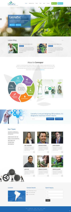 Web Design by pb for CannaPur | Design: #14032318