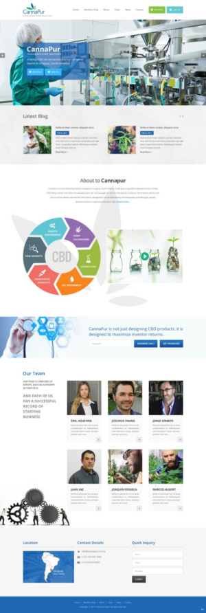 Web Design by pb for CannaPur | Design: #14032319