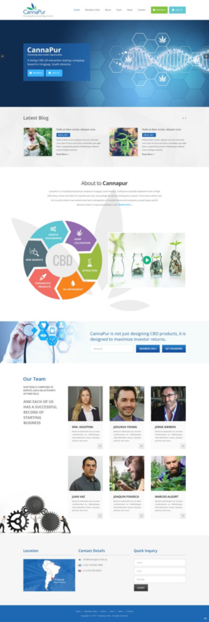Web Design by pb for CannaPur | Design: #14032320