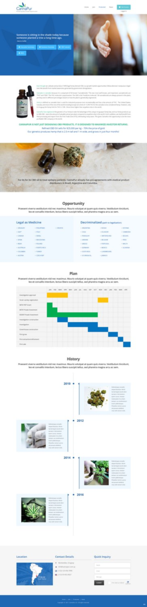 Web Design by pb for CannaPur | Design: #14269931