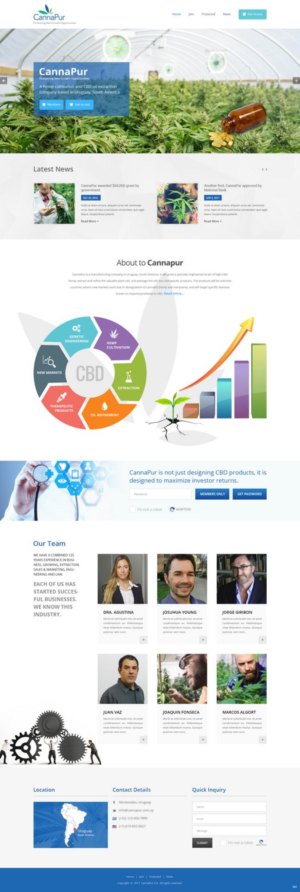 Web Design by pb for CannaPur | Design: #14269932