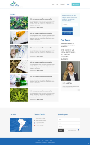 Web Design by pb for CannaPur | Design: #14269933