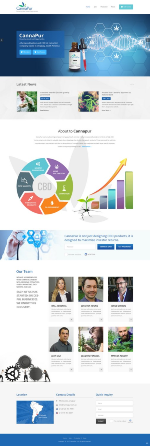 Web Design by pb for CannaPur | Design: #14269942
